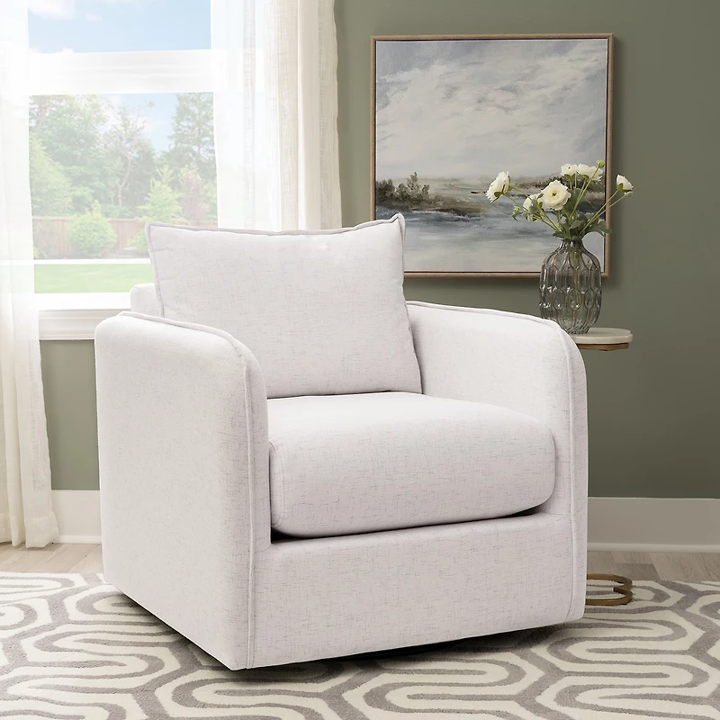 Linon Bianca Swivel Accent Chair