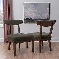 Linon Ballard Green Upholstered Accent Chair