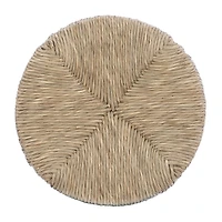 Linon Sanford Seagrass Swivel Counter Stool