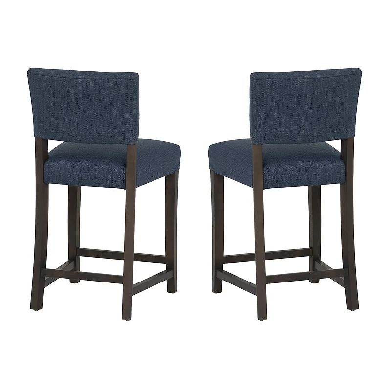 Linon Koda Upholstered Counter Stool Set of 2
