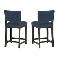 Linon Koda Upholstered Counter Stool Set of 2