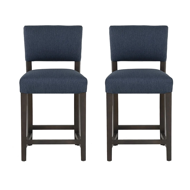 Linon Koda Upholstered Counter Stool Set of 2