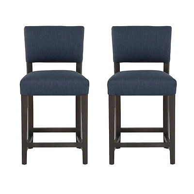 Linon Koda Upholstered Counter Stool Set of 2
