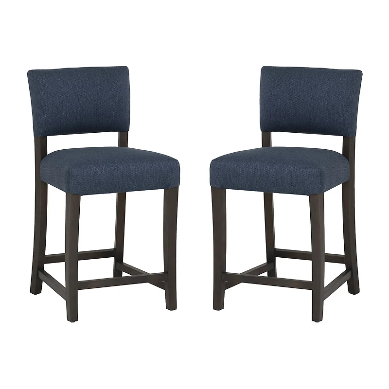 Linon Koda Upholstered Counter Stool Set of 2