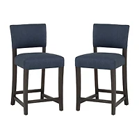 Linon Koda Upholstered Counter Stool Set of 2