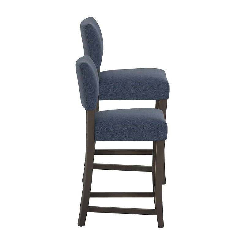Linon Koda Upholstered Counter Stool Set of 2