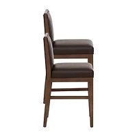 Linon Regina Faux leather Counter Stool Set of 2