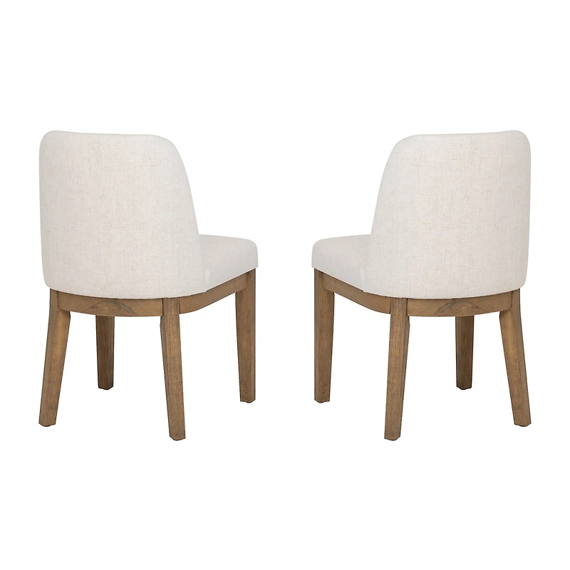 Linon Tucker Upholstered Side Chair Set of 2