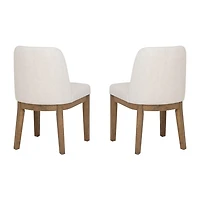 Linon Tucker Upholstered Side Chair Set of 2