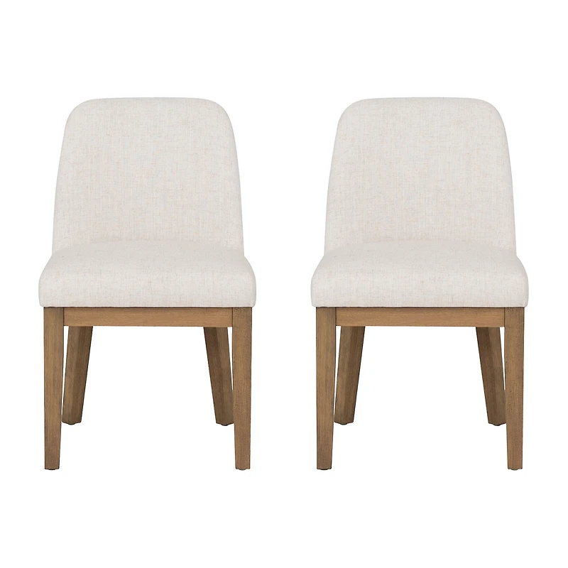 Linon Tucker Upholstered Side Chair Set of 2