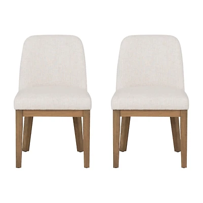 Linon Tucker Upholstered Side Chair Set of 2