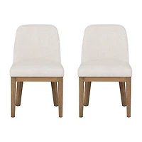 Linon Tucker Upholstered Side Chair Set of 2