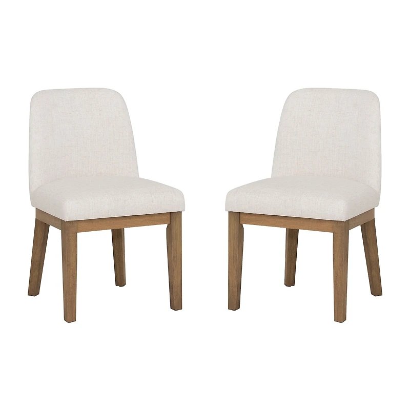 Linon Tucker Upholstered Side Chair Set of 2