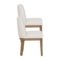 Linon Tucker Upholstered Side Chair Set of 2