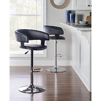 Linon Barrel Bar Stool