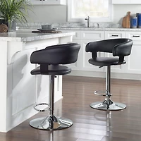 Linon Barrel Bar Stool