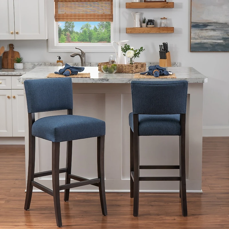 Linon Koda Bar Stool Set of 2