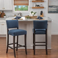 Linon Koda Bar Stool Set of 2
