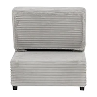 Linon Boone Grey Corduroy Sleeper Chair