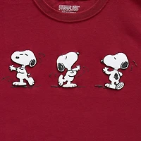 Grayson Threads, The Label Womens Juniors Crew Neck Short Sleeve Loose Fit Snoopy Graphic T-Shirt