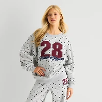 Grayson Threads, The Label Womens Juniors Crew Neck Long Sleeve Minnie Mouse Sweatshirt