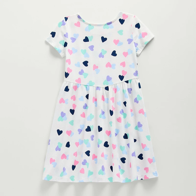 Thereabouts Little & Big Kid Girls Short Sleeve A-Line Dress