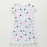 Thereabouts Little & Big Kid Girls Short Sleeve A-Line Dress