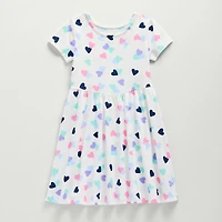 Thereabouts Little & Big Kid Girls Short Sleeve A-Line Dress