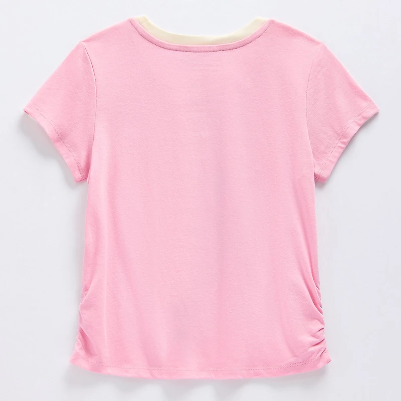 Little & Big Kid Girls Crew Neck Short Sleeve Regular Fit Hello Kitty Kuromi My Melody Graphic T-Shirt