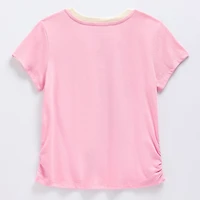 Little & Big Kid Girls Crew Neck Short Sleeve Regular Fit Hello Kitty Kuromi My Melody Graphic T-Shirt