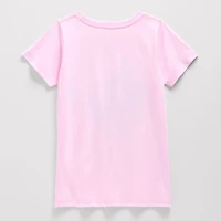 Little & Big Kid Girls Crew Neck Short Sleeve Regular Fit Powerpuff Graphic T-Shirt