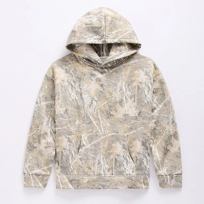 Thereabouts Little & Big Kid Boys Easy-on + Easy-off Hidden Access Opening Long Sleeve Adaptive Fleece Hoodie