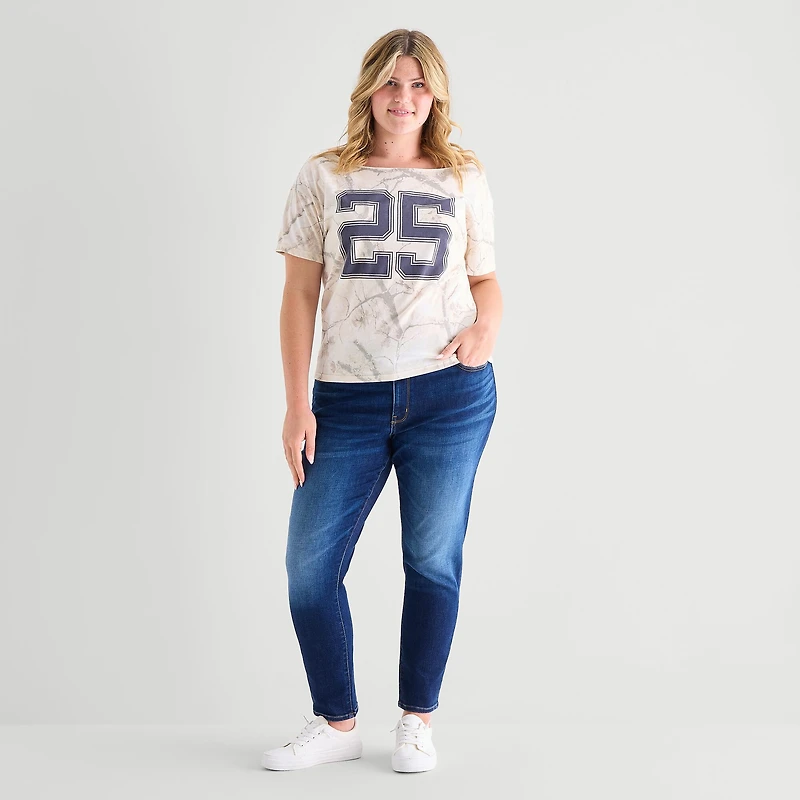 Arizona Womens Juniors Plus Skinny Fit Jean