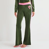 Juicy By Couture Womens Juniors Flare Mid Rise Sweatpant