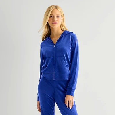 Juicy By Couture Womens Juniors Lightweight Track Jacket