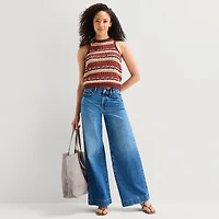 a.n.a Womens Crew Neck Sleeveless Pullover Sweater