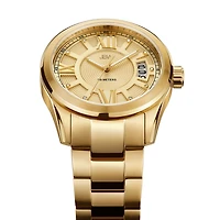 JBW Bond Mens Diamond-Accent Gold-Tone Stainless Steel Watch J6311A