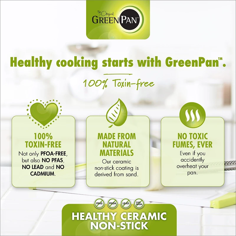 GreenPan Chatham Hard Anodized Ceramic Non-Stick 2-pc. Frying Pan