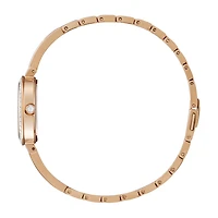 Citizen Silhouette Crystal Womens Rose Goldtone Stainless Steel Bracelet Watch Em0863-53d