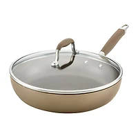 Anolon Advanced Home Hard Anodized 12" Deep Skillet with Lid