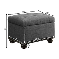 Designs4comfort 5th Avenue Storage Ottoman