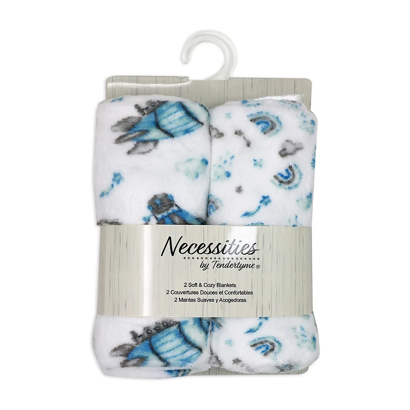 3 Stories Trading Company 2-pc. Fleece Baby Blanket