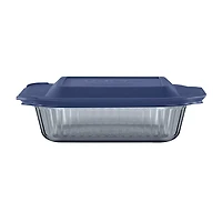Pyrex Sculpted Tinted 8" Square Glass Baking Dish