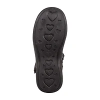 Petalia Little & Big Kid Girls Round Closed Toe Mary Jane Shoes