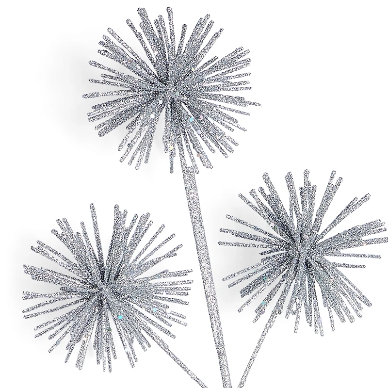 North Pole Trading Co. White Starburst Set 2-pc. Pick