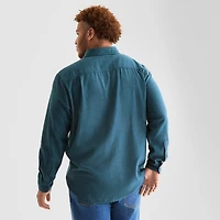 mutual weave Mens Long Sleeve Regular Fit Big and Tall Flannel Shirt