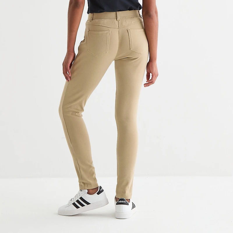 IZOD Womens Juniors Skinny Pull-On Pant