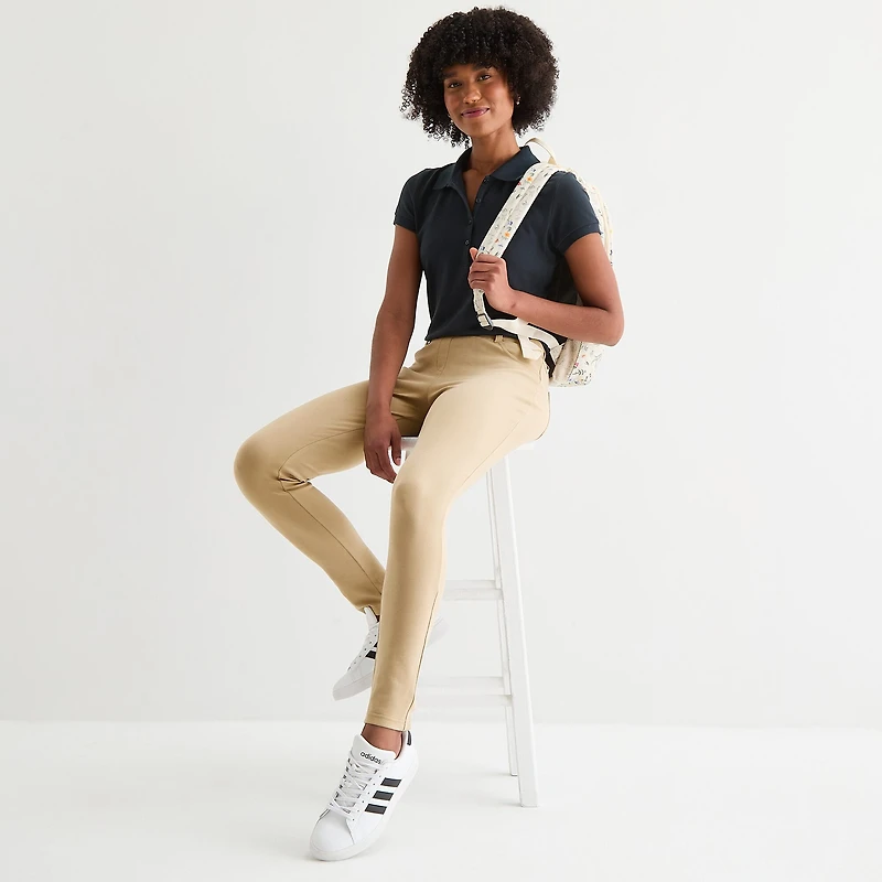 IZOD Womens Juniors Skinny Pull-On Pant
