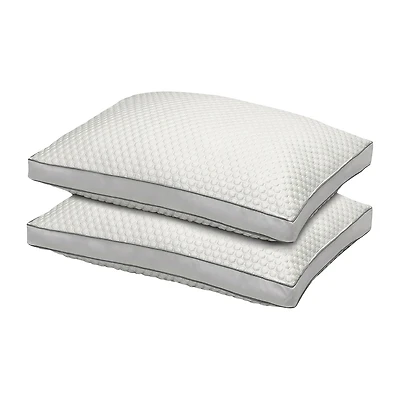 Ella Jayne Arctic Chill Super Cooling Gel Fiber Pillow Medium Density for All Sleep Positions Set of 2