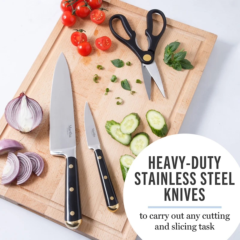 Martha Stewart Lockton 16-pc. Knife Block Set